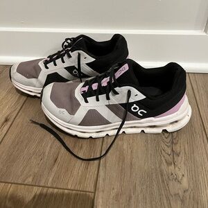 On Running Women's Black and Pink Athletic Shoes